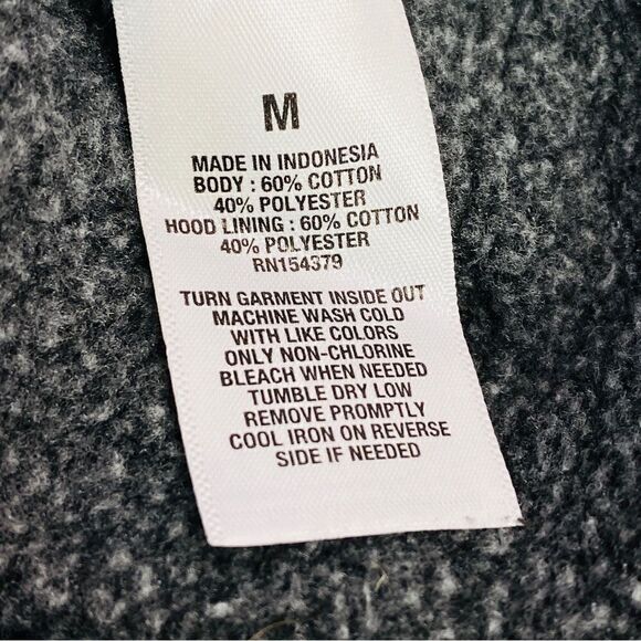 Aeropostale Aero One Love Pullover Hoodie Gray Multi Medium Unisex - Picture 11 of 13